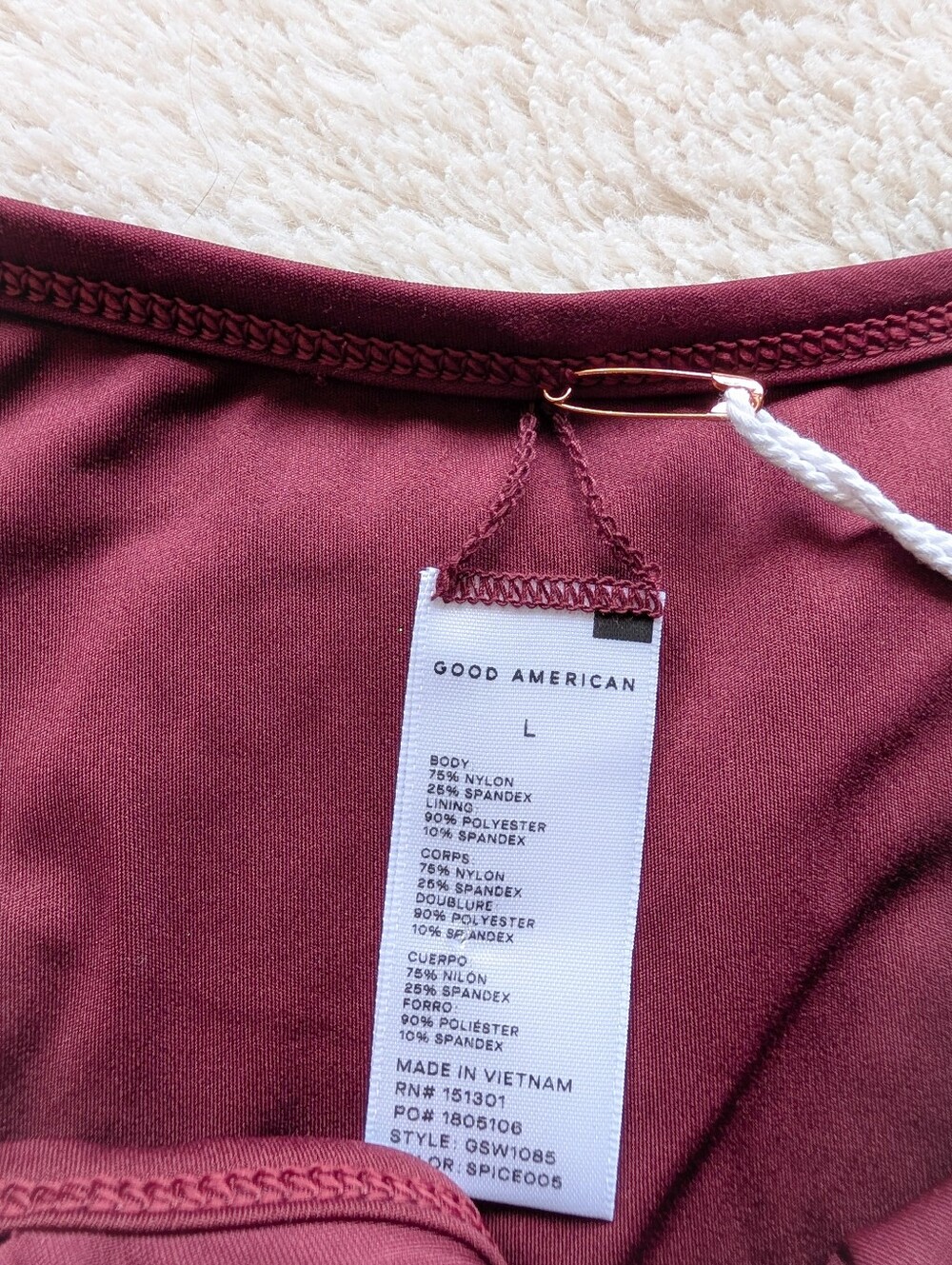 Good American Dual Strap Minimal Coverage Bikini Bottoms - Picture 3 of 3